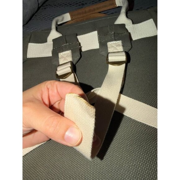 Duluth trading co canvas backpack. Olive green. - Picture 7 of 10